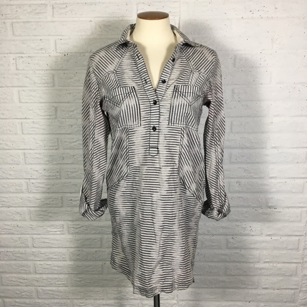 BDG Urban Outfitters Half Button Down Shirt Dress